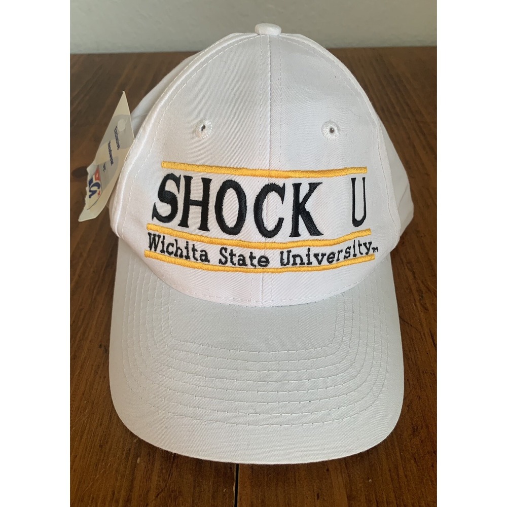 Vintage Wichita State Shockers Hat Snapback NEW Shock U The Game White 1995 90s